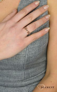 Pierścionek złoty DIAMENT pancerka, czarne diamenty 0,11ct20 black R79465R✓ Złote pierścionki Damskie w Sklepie z Biżuterią zegarki-diament.pl✓Piękne i Eleganckie pierś.JPG